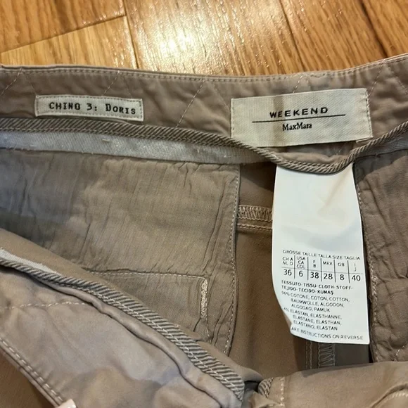 Weekend MaxMara Chino cargo Pants (US size 6) - Picture 2 of 6